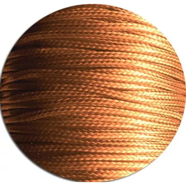 Lacets fins cirés couleur rouille pour vos chaussures