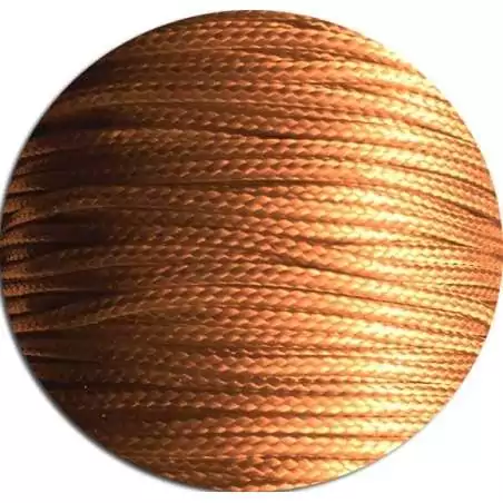 Lacets fins cirés couleur rouille pour vos chaussures