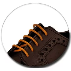 Lacets fins cirés couleur rouille pour vos chaussures 2