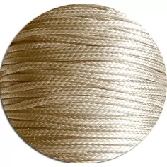 Lacets fins cirés en beige naturel pour vos chaussures 2