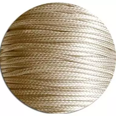 Lacets fins cirés en beige naturel pour vos chaussures