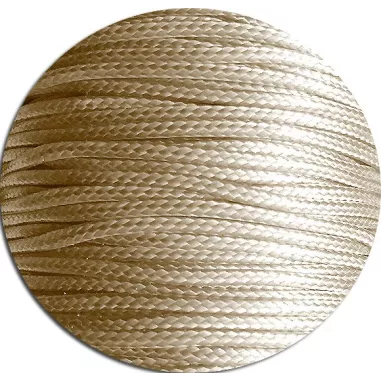 Lacets fins cirés&nbsp;en beige naturel pour vos chaussures