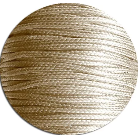 Lacets fins cirés&nbsp;en beige naturel pour vos chaussures