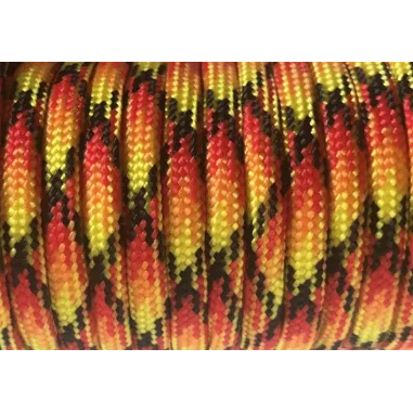 Lacets paracorde flammes oranges et rouges pour vos…