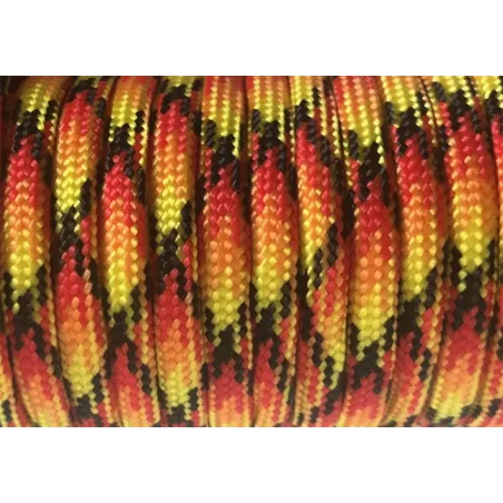 Lacets paracorde flammes oranges et rouges pour vos…