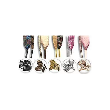 Lacets ronds&nbsp;rouges paillettes pour vos chaussures