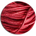 Lacets ronds rouges paillettes