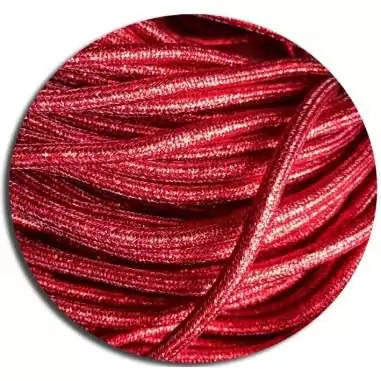 Lacets ronds rouges paillettes pour vos chaussures