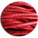 Lacets ronds rouges paillettes
