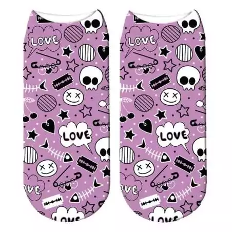 Socquettes violettes pour rebelles pour vos jolis pieds Socquettes violettes pour rebelles pour vos jolis pieds