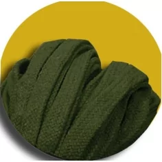 Lacets coton épais vert kaki pour vos chaussures 2