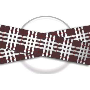 Lacets satin marron écossais pour vos chaussures