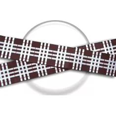 Lacets satin marron écossais pour vos chaussures 2