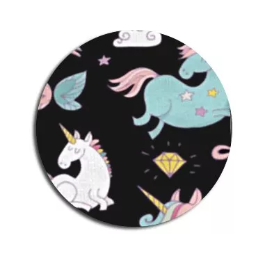 Socquettes noires motifs licornes | LacetsFun en France