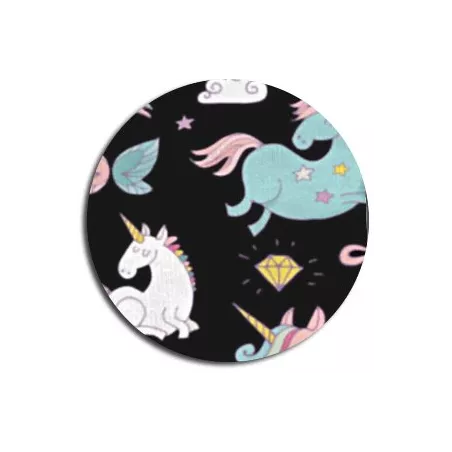 Socquettes noires motifs licornes | LacetsFun en France