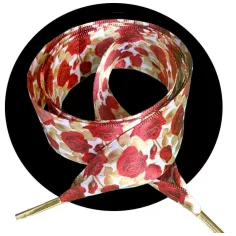 Lacets satin roses rétros : 4 coloris pour vos chaussures