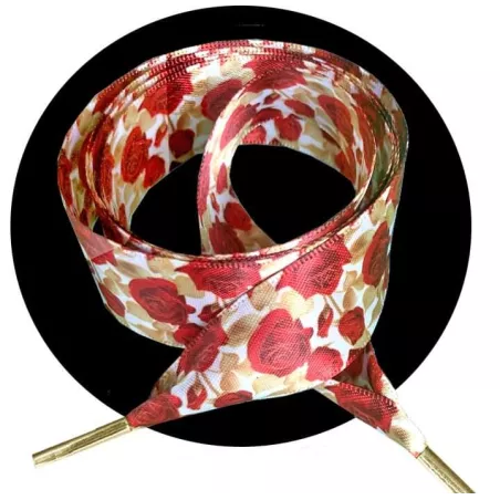 Lacets satin roses rétros : 4 coloris pour vos chaussures