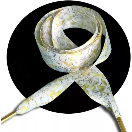 Lacets satin roses rétros : 4 coloris pour vos chaussures