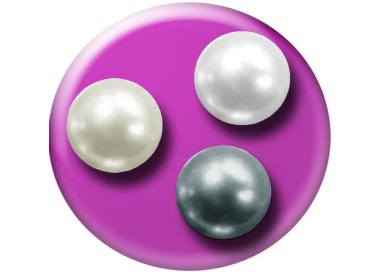 1 paire x ​décorations de lacets perles : 3 couleurs
