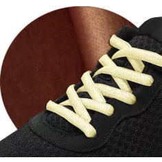 Lacets ronds beige&nbsp;vanille pour vos chaussures