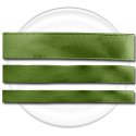 Lacets satin vert kaki : 3 largeurs