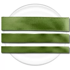 Lacets satin en vert kaki pour vos chaussures 2