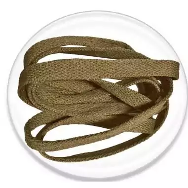 Lacets plats coloris vert kaki pour vos chaussures