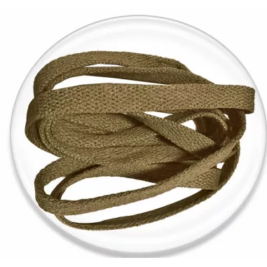 Lacets verts kaki plats, longs dans boutique de vente en…