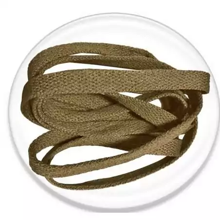 Lacets plats coloris vert kaki pour vos chaussures Lacets plats coloris vert kaki pour vos chaussures