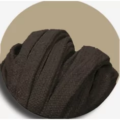 Lacets coton épais marron glacé pour vos chaussures 2