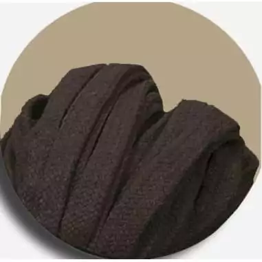 Lacets coton épais marron glacé pour vos chaussures