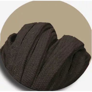 Lacets coton épais&nbsp;marron glacé pour vos chaussures