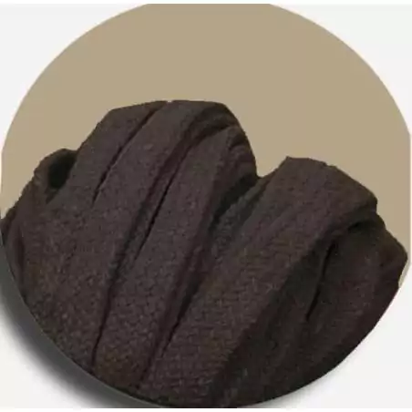 Lacets coton épais marron glacé pour vos chaussures