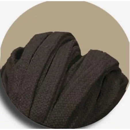 Lacets coton épais&nbsp;marron glacé pour vos chaussures