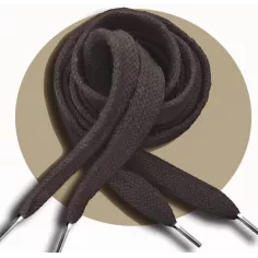 Lacets coton épais&nbsp;marron glacé pour vos chaussures