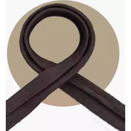 Lacets coton épais marron glacé pour vos chaussures