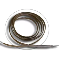 Lacets cirés plats en marron foncé pour vos chaussures