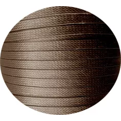 Lacets cirés plats en marron foncé pour vos chaussures 2