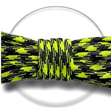 Lacets de chaussures noirs blancs bicolores ronds, en…