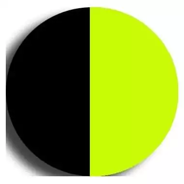 Lacets ronds paracorde en noir & fluo pour vos chaussures