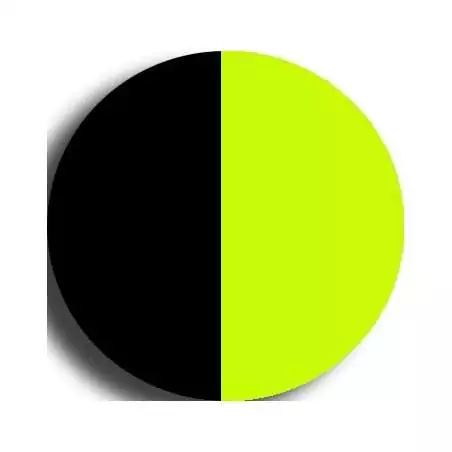 Lacets ronds paracorde en noir & fluo pour vos chaussures