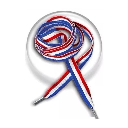 Lacets aux couleurs de la France pour vos chaussures