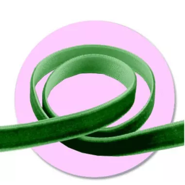 1 paire x lacets velours vert printemps