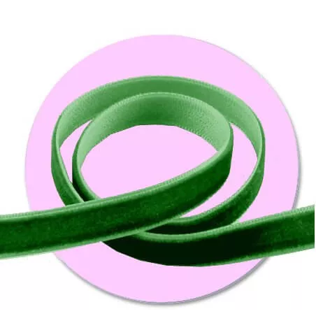 1 paire x lacets velours vert printemps