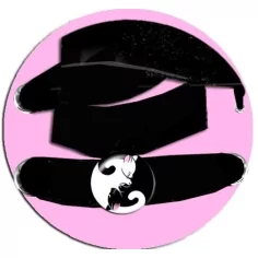 Envie de décorer vos chaussures ? Décorations yin-yang chats 2