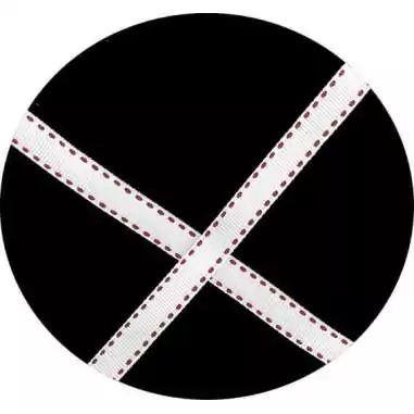 Lacets blancs surpiqués de rouge pour vos chaussures