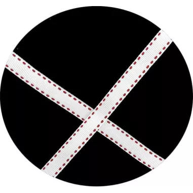 Lacets blancs surpiqués de&nbsp;rouge pour vos chaussures