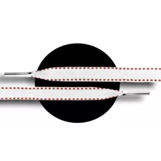 Lacets blancs surpiqués de&nbsp;rouge pour vos chaussures 2