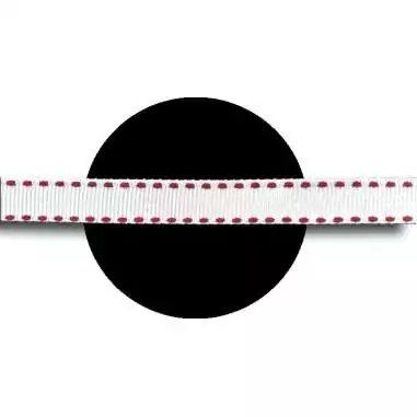 Lacets blancs surpiqués de rouge pour vos chaussures