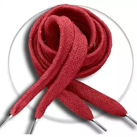 Lacets coton épais rouges pour vos chaussures